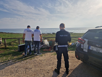 A PORTO CESAREO POLIZIA LOCALE E ISPETTORI AMBIENTALI INSIEME A TUTELA DEL TE...